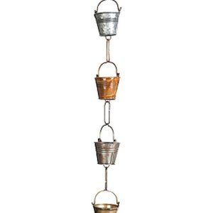 Final Sale/Price: Galvanized Iron Bucket Rain Chain